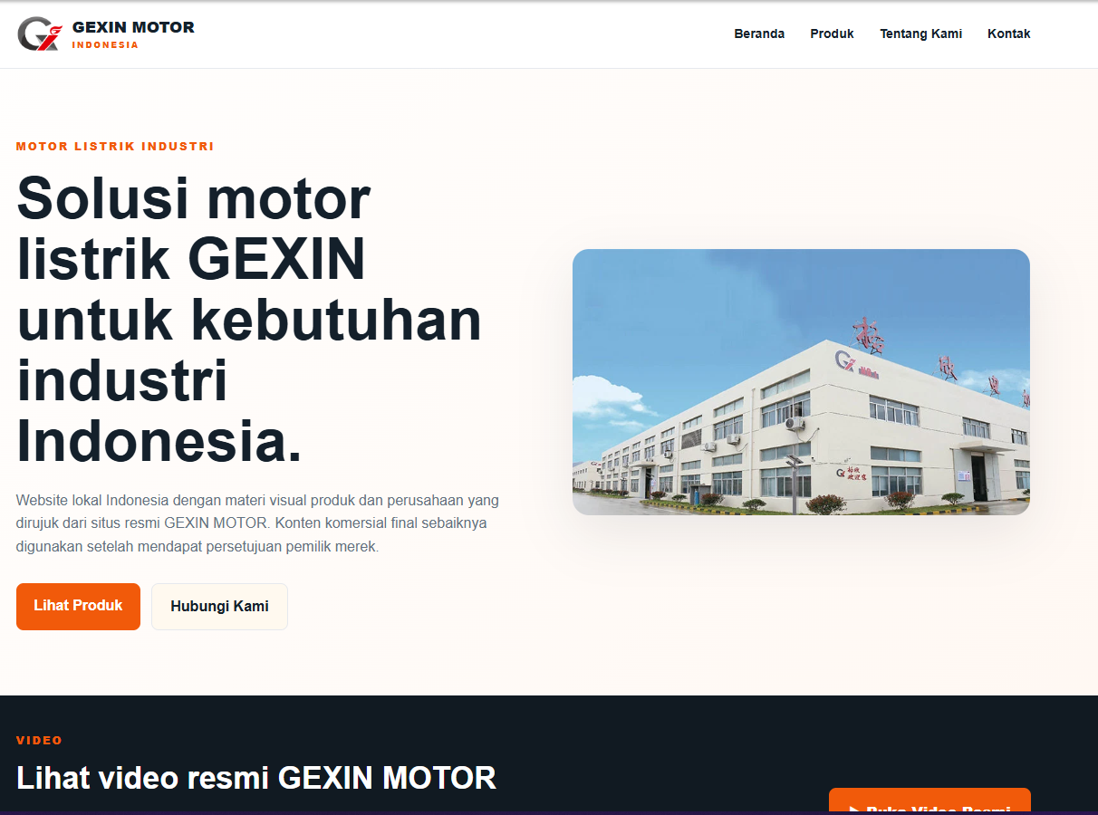 Contoh desain website bisnis